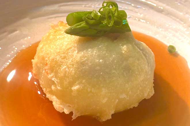 里芋の海鮮包み揚げ